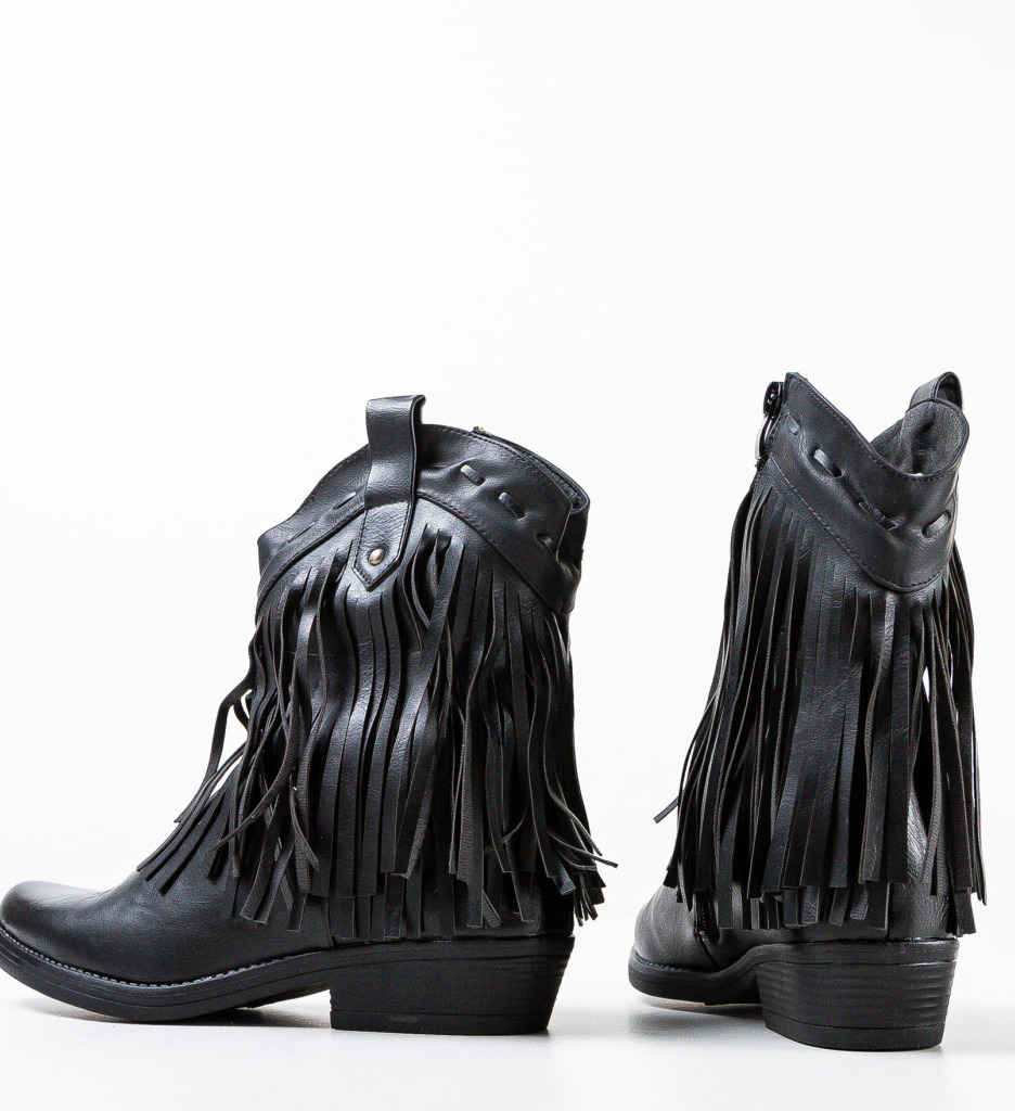 Botine Dama Negre Elegante Valentine - imagine 7