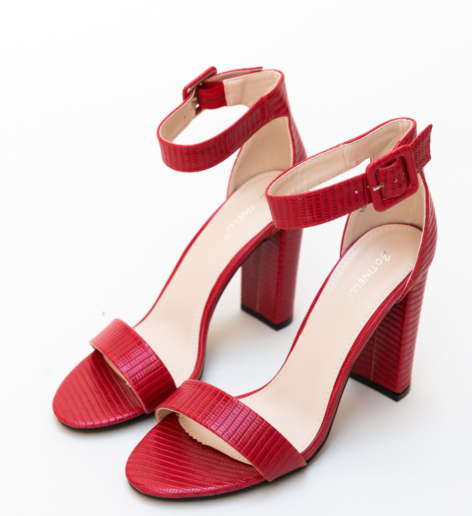 Sandale Finegan Rosii - Eleganță și Stil - imagine 4