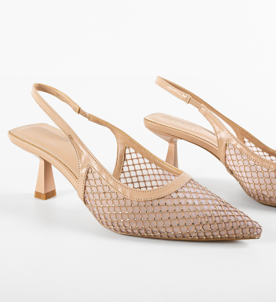 Pantofi Dama Albedo Nude - Eleganță și Stil - imagine 5