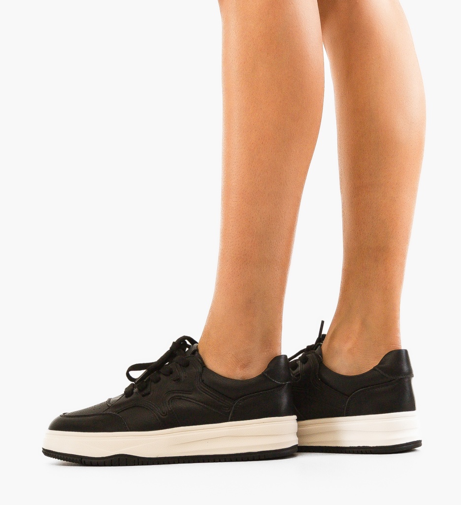 Sneakers Niuzli Negri - Confort & Stil Urban - imagine 3