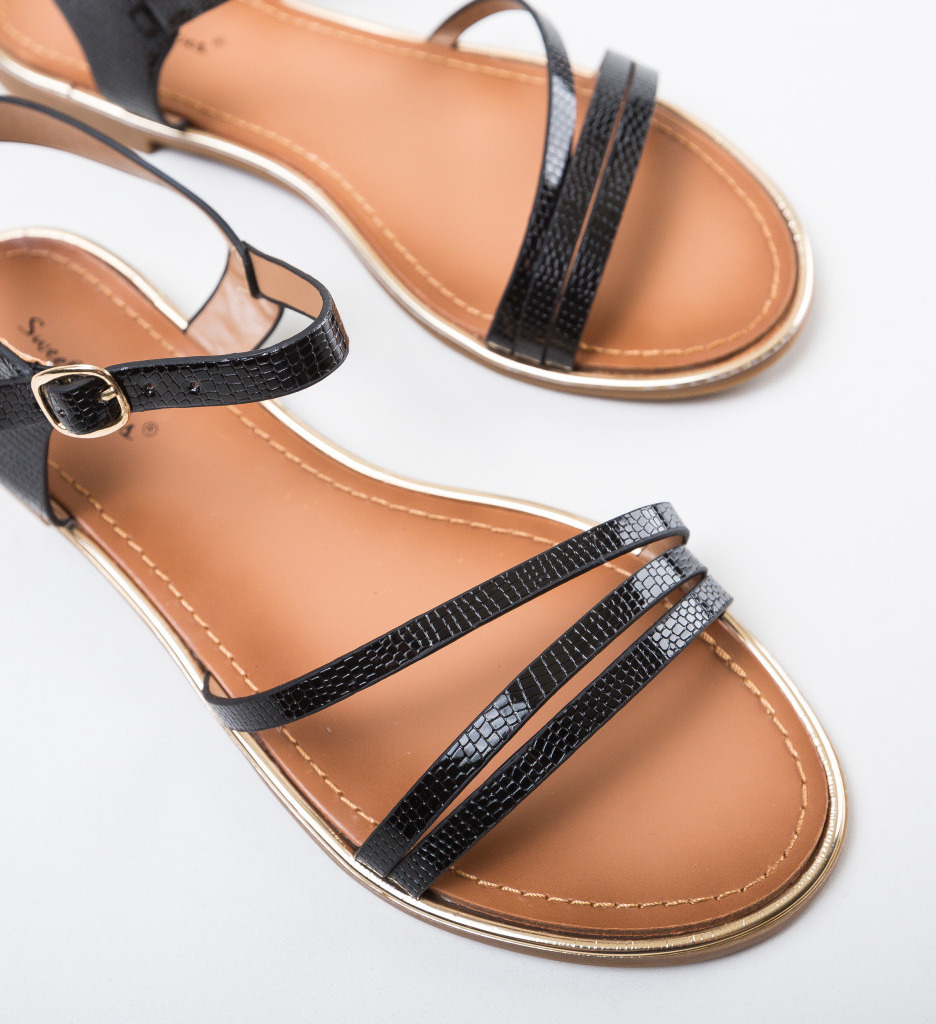 Sandale Iulius Negre | Eleganță și Confort - imagine 7