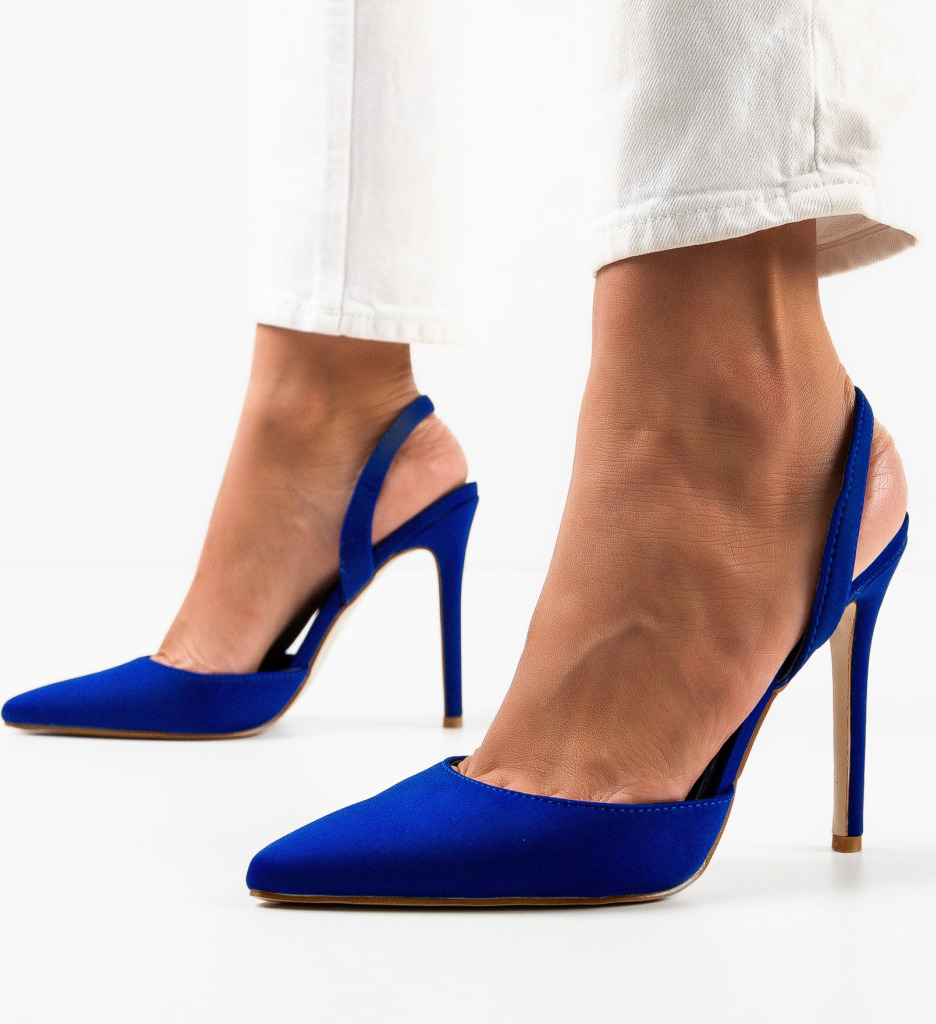 Pantofi cu toc Ruruma Albaștri - Eleganță Asigurată