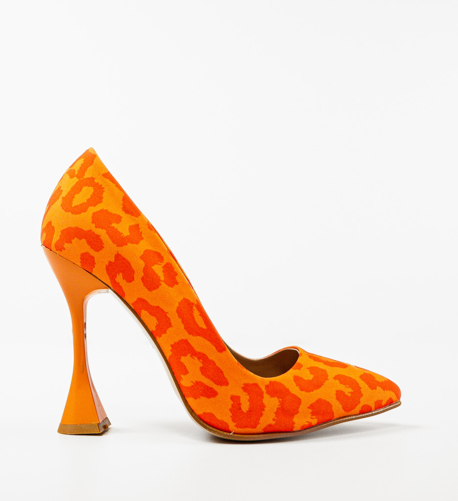 Pantofi Toc Rimo Portocalii - Eleganță Modernă - imagine 5