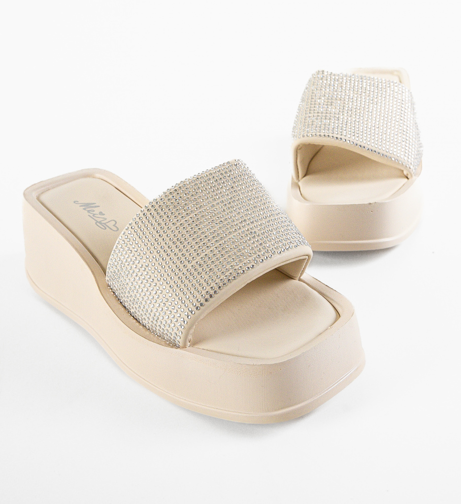 Platforme Sandale Dama Vanders Bej | Stil și Confort - imagine 6