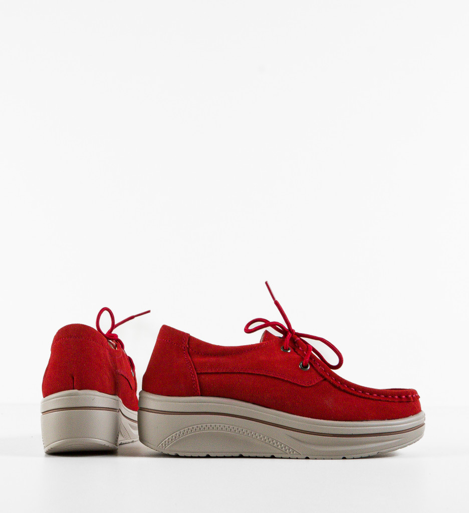 Pantofi Casual Auron Rosii - Stil și Confort - imagine 5