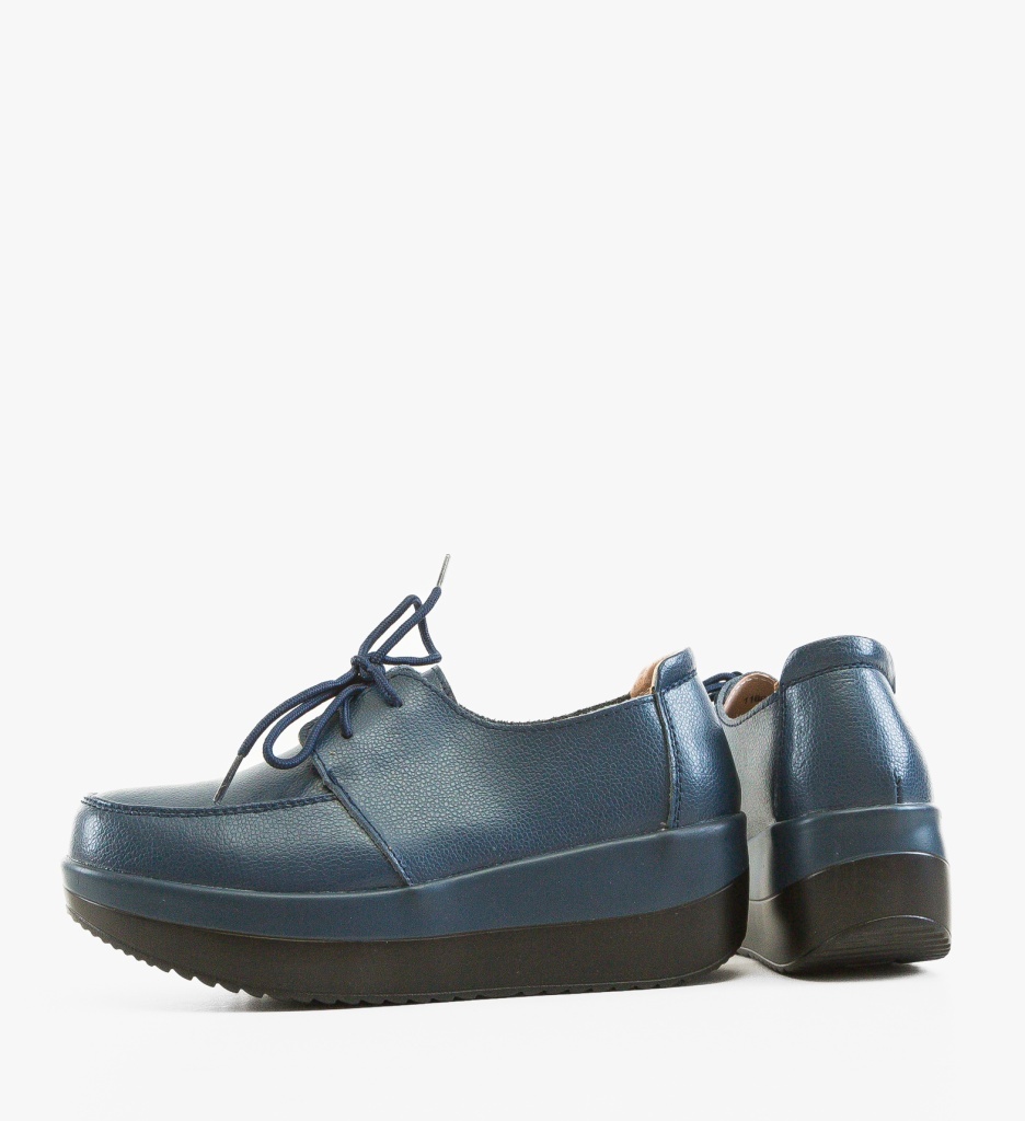 Pantofi Casual Creamt Albastri 2 - Confort Urban - imagine 2