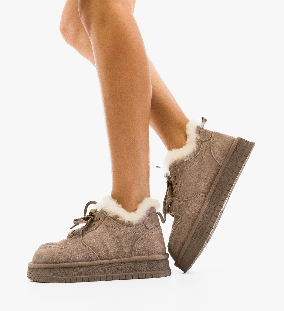 Sneakers Dama Caberme Gri | Confort Modern - imagine 3