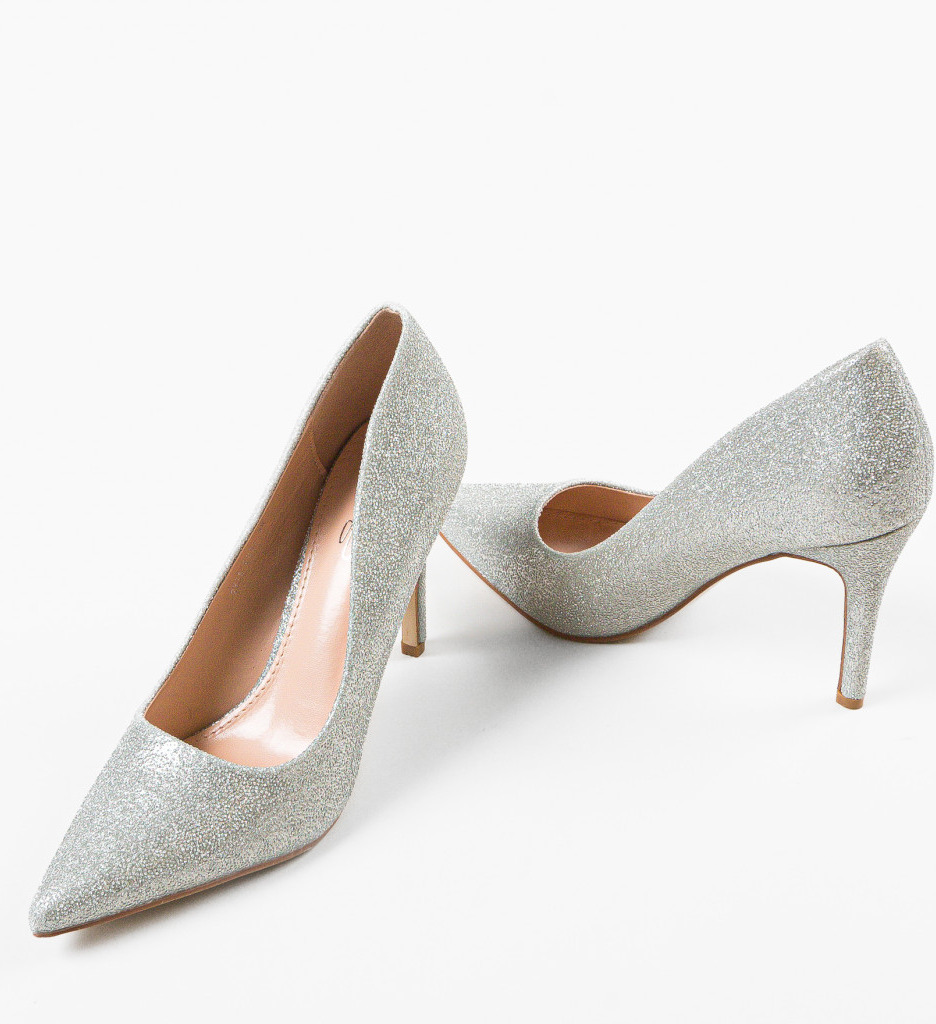 Pantofi Dama Howe Argintii | Eleganță Asigurată - imagine 8