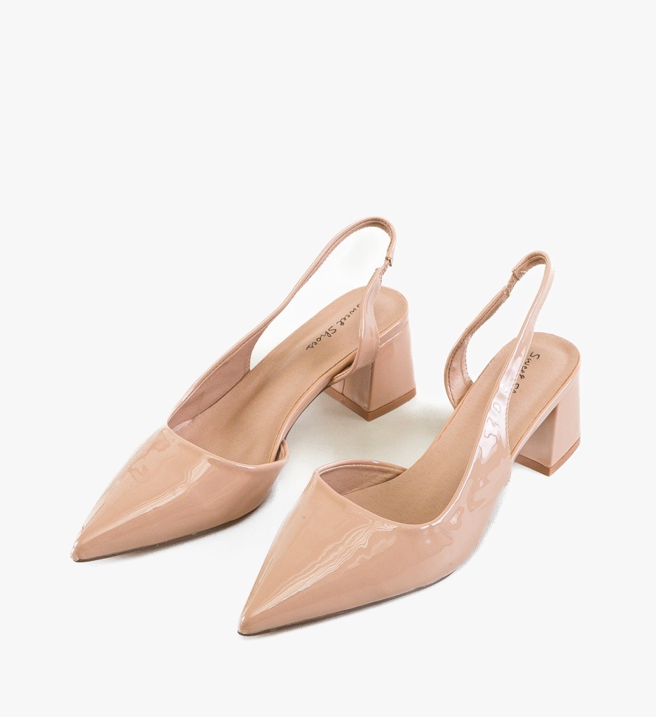 Pantofi Dama Deder Nude 2 Eleganți - imagine 5