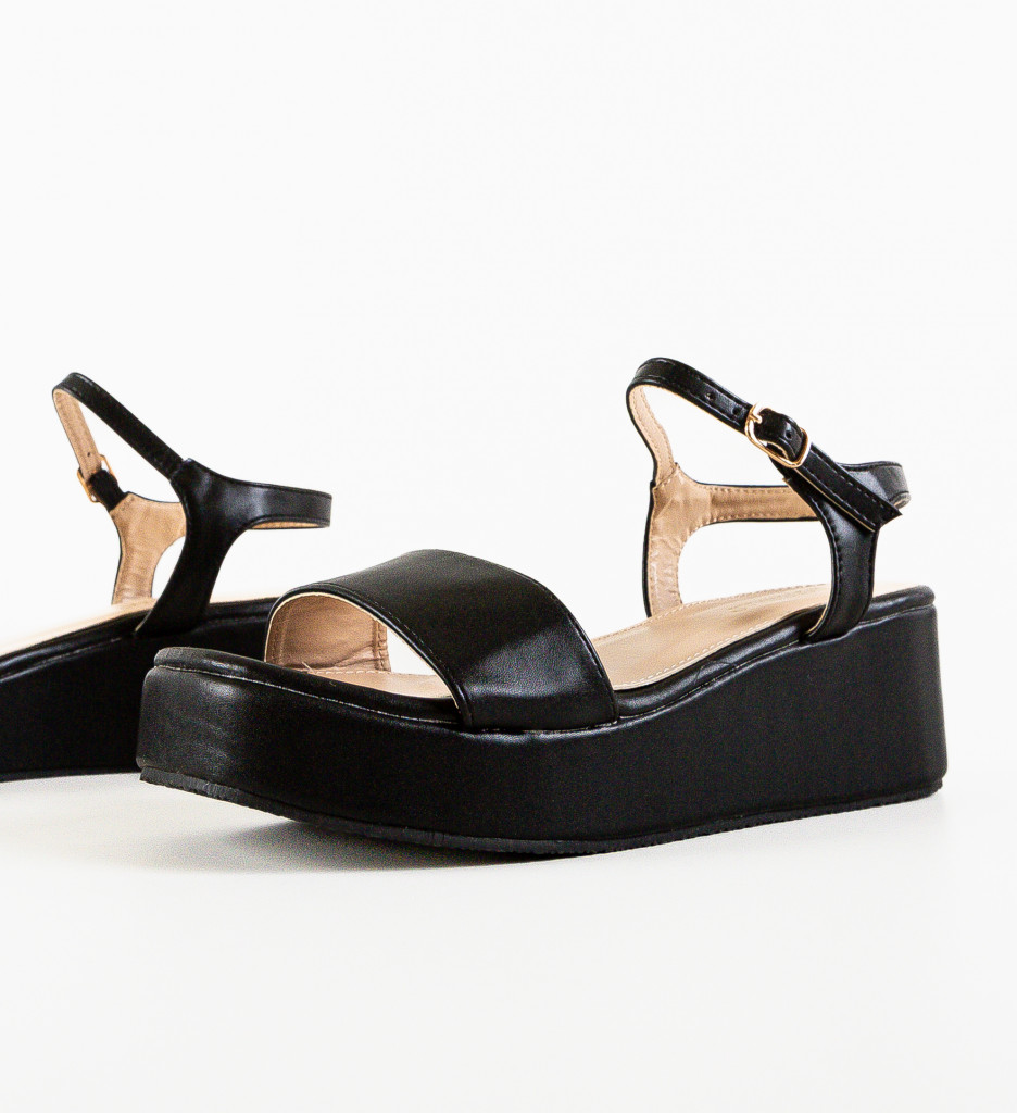 Sandale Dama Sefyn Negre | Eleganță și Confort - imagine 4