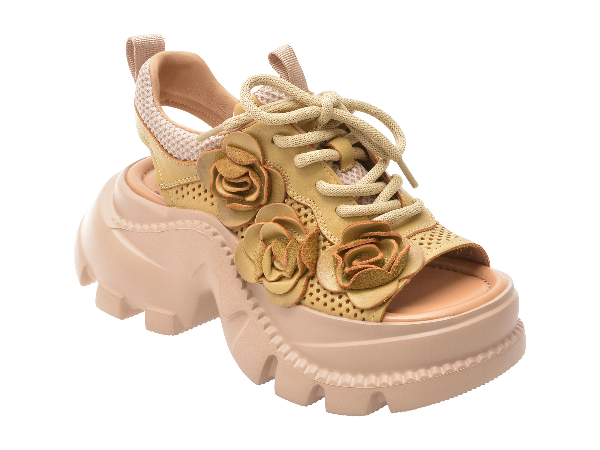 Gryxx Pantofi Sport Galbeni Piele Naturală