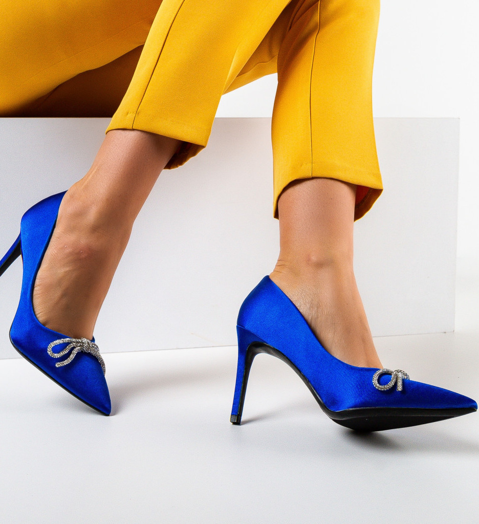 Pantofi dama Arwen Albastri | Eleganță Asigurată - imagine 2