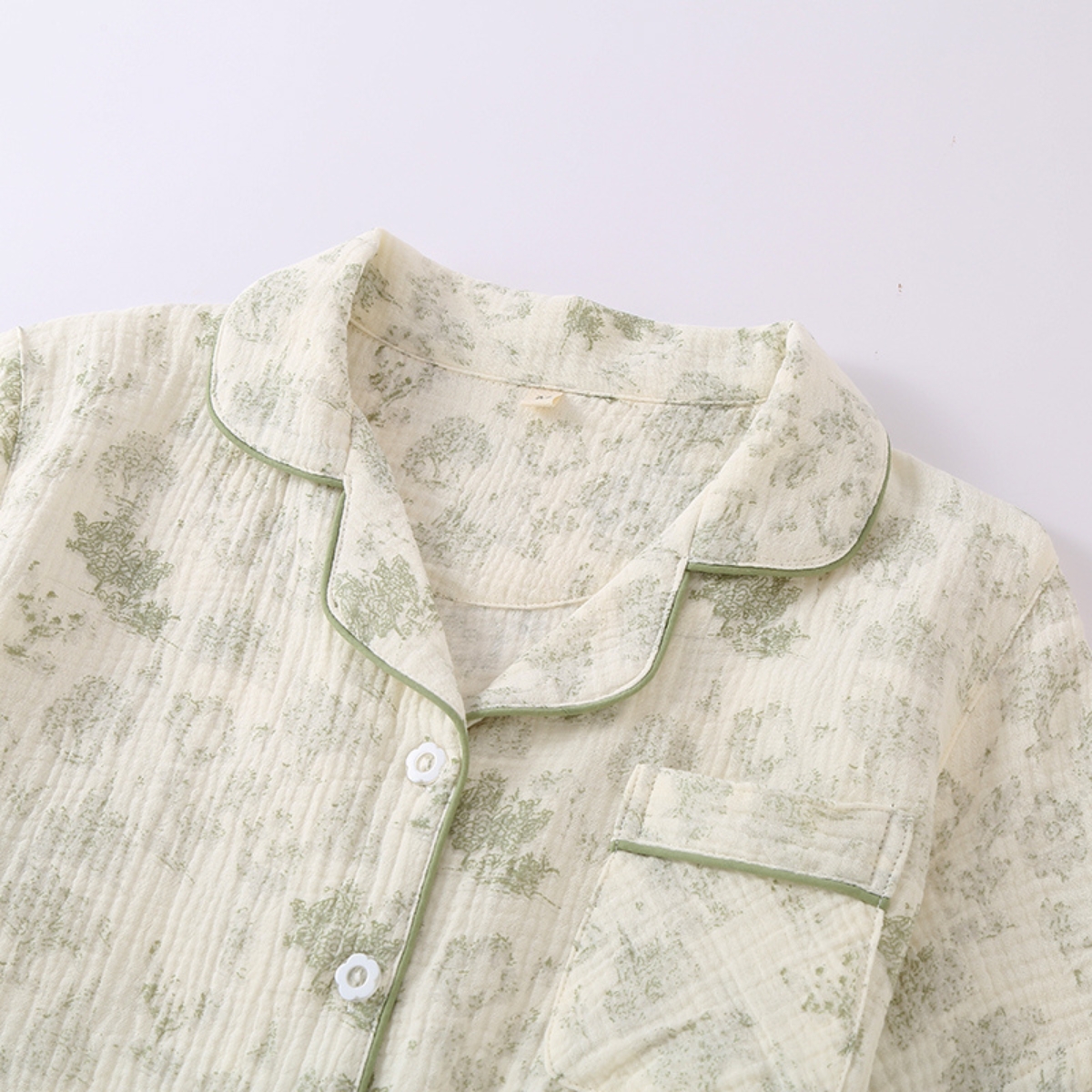 Pijama Dama Luna Soft 3 Piese Bumbac 100%, Delis, Bej - imagine 5