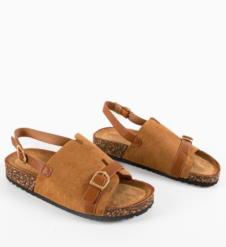 Sandale Dama Besta Camel - Confort și Eleganță - imagine 8