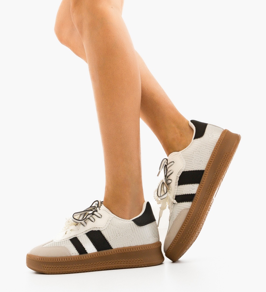 Pantofi Sport Dama Esha Albi | Confort