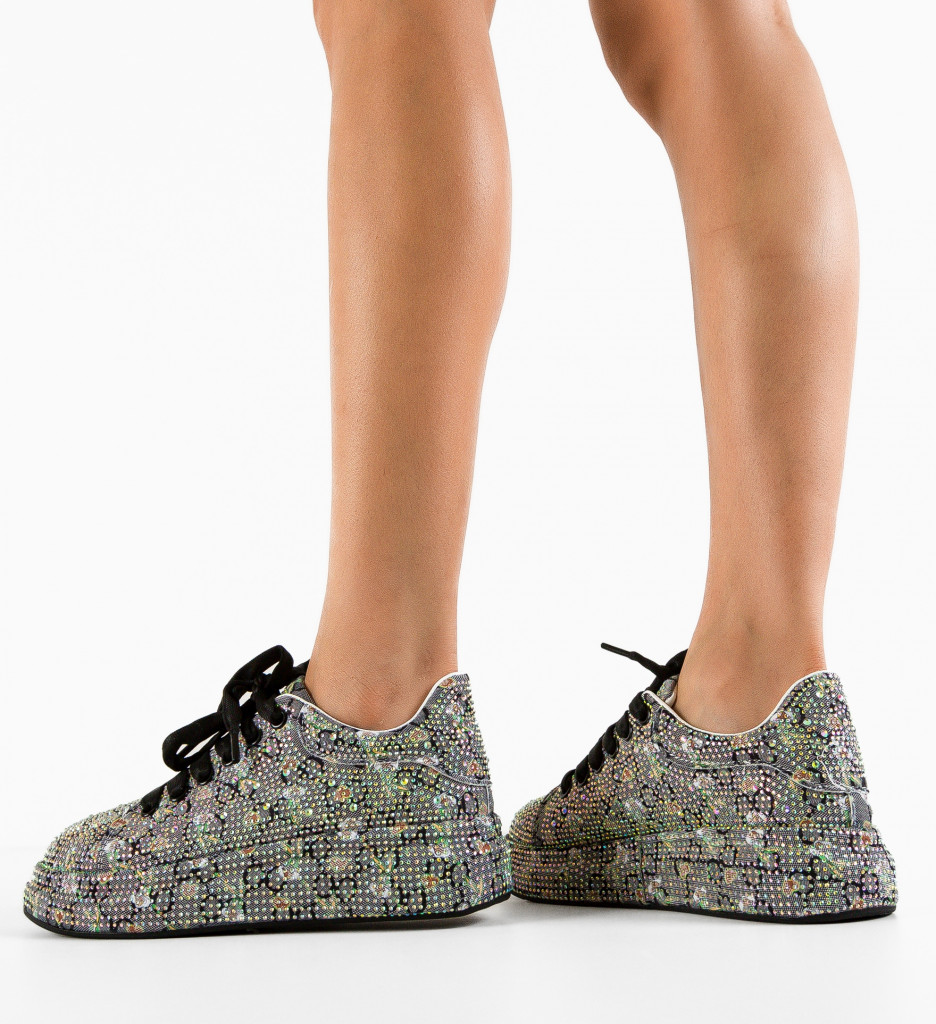 Sneakers Baat Negri Dama - Confort & Stil - imagine 3