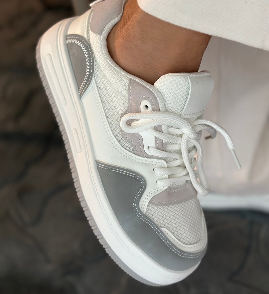 Goda Sneakers Dama Gri - Stil Urban Confortabil - imagine 4