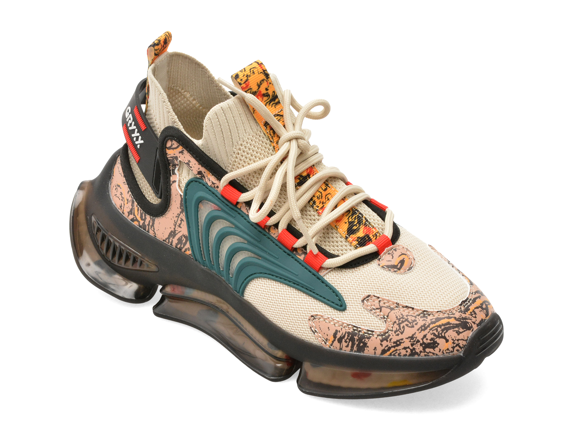 Pantofi Sport GRYXX Bej - Confort Stilat - imagine 2