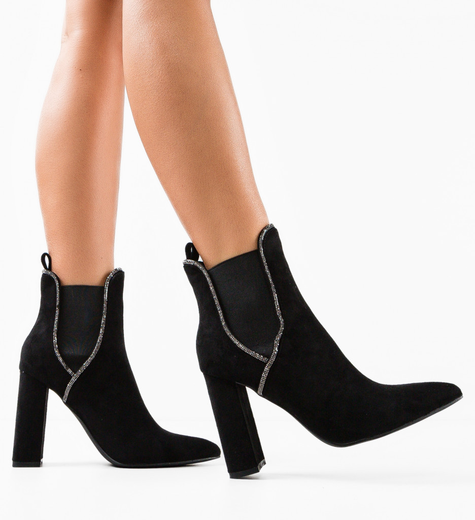Botine Dama Mckay Negre | Eleganță și Stil - imagine 4