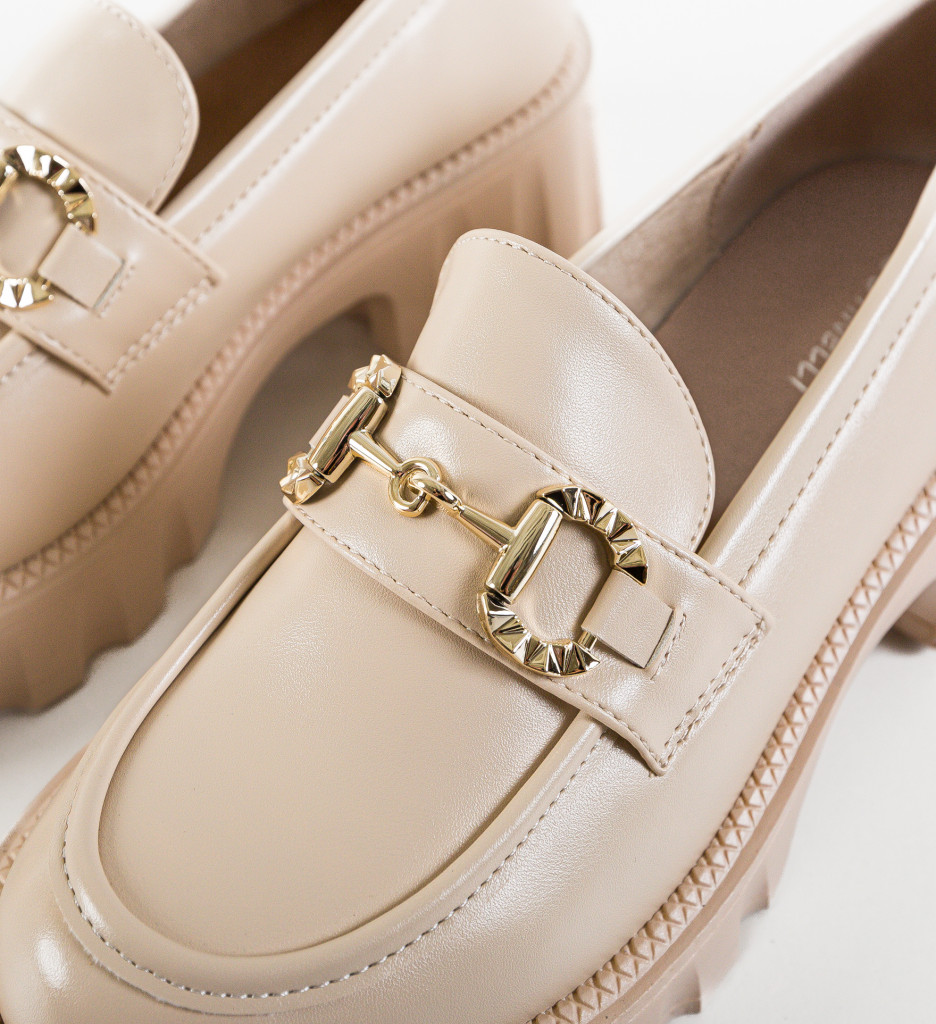 Pantofi Casual Alyena Bej - Confort Zilnic - imagine 9