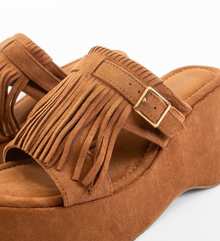 Platforme dama Korani Camel Elegante si Confortabile - imagine 4