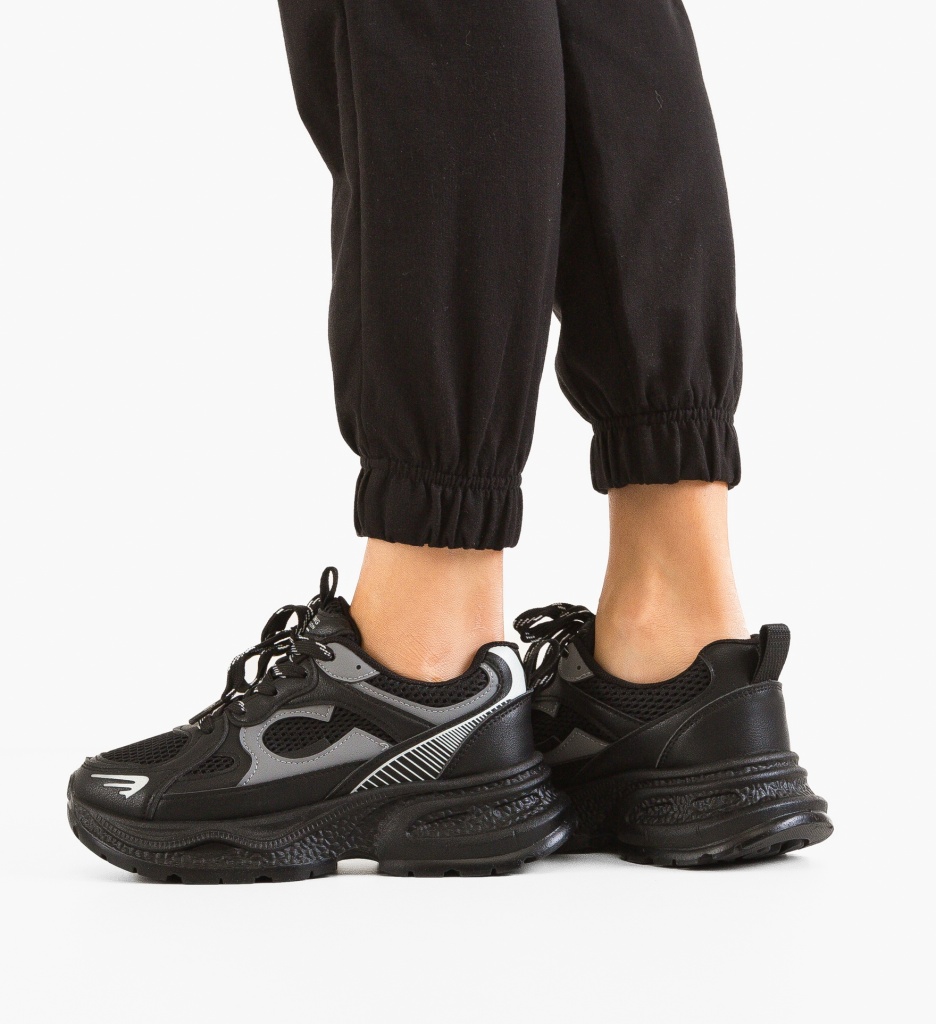 Sneakers Dama Yntere Negri - Confort și Stil - imagine 3