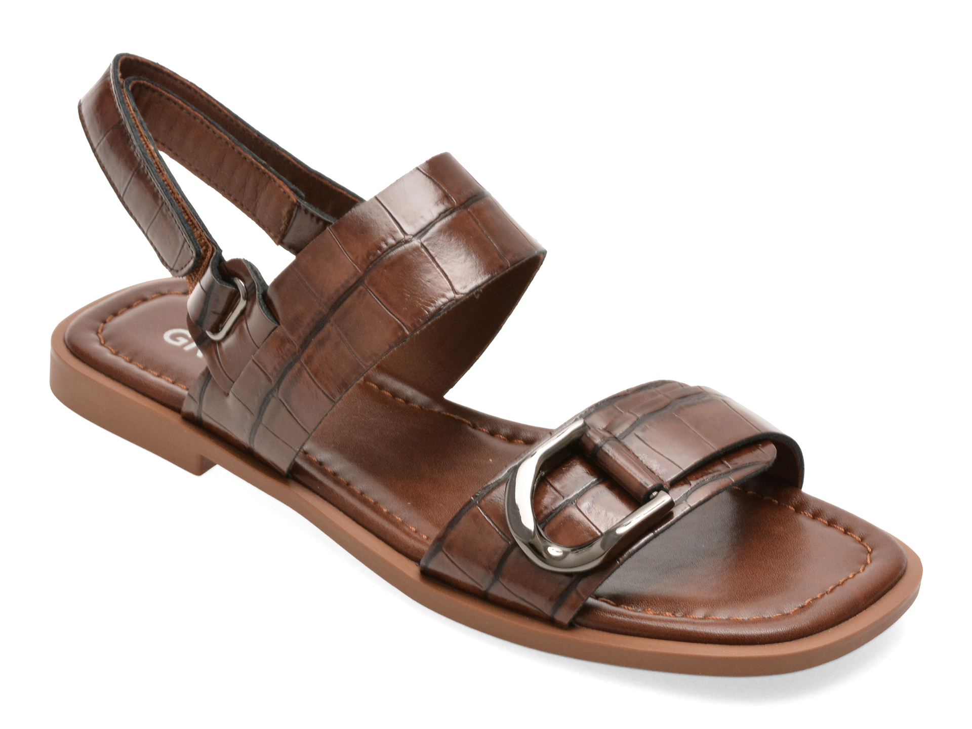 Sandale GRYXX maro din piele naturală | Confort