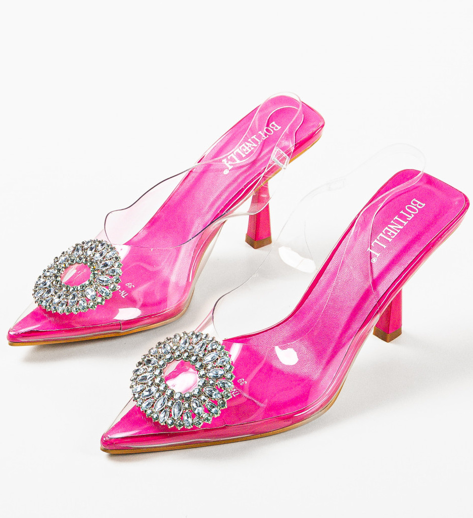 Pantofi Toc Ecaterina Fuchsia - Stil și Eleganță - imagine 6