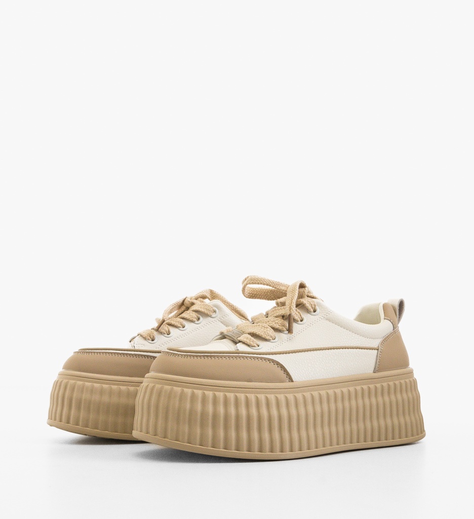 Sneakers Staty Bej - Confort și Stil Feminin - imagine 5
