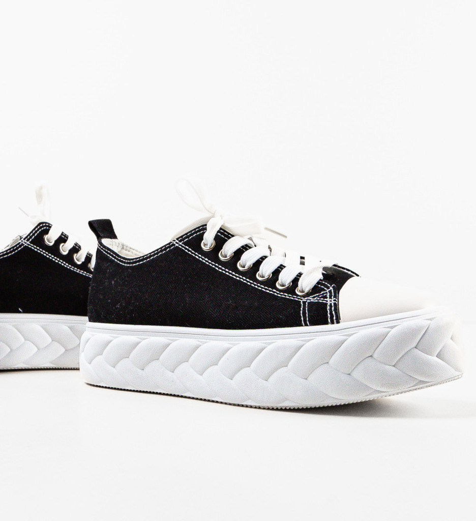 Sneakers Rogers Negri Dama - Confort și Stil - imagine 8