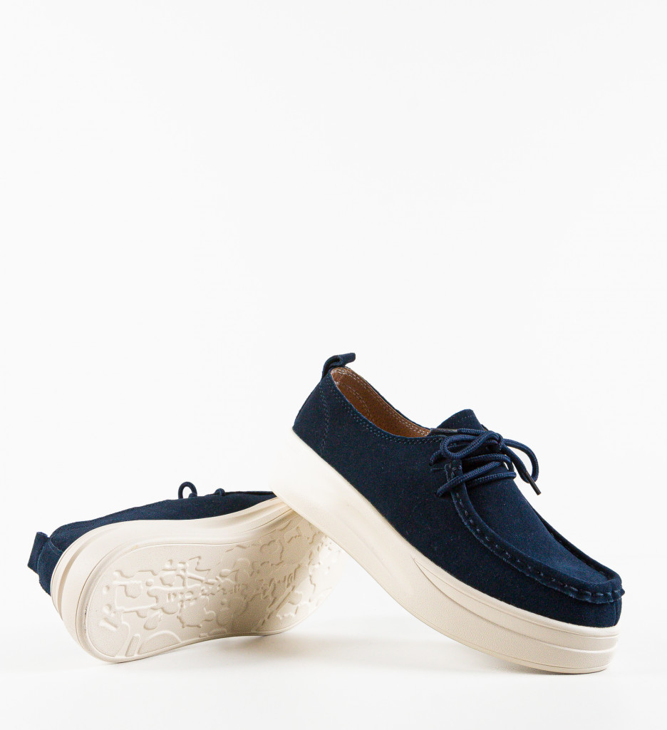 Pantofi Casual Jange Bleumarin - Confort Stilat - imagine 6