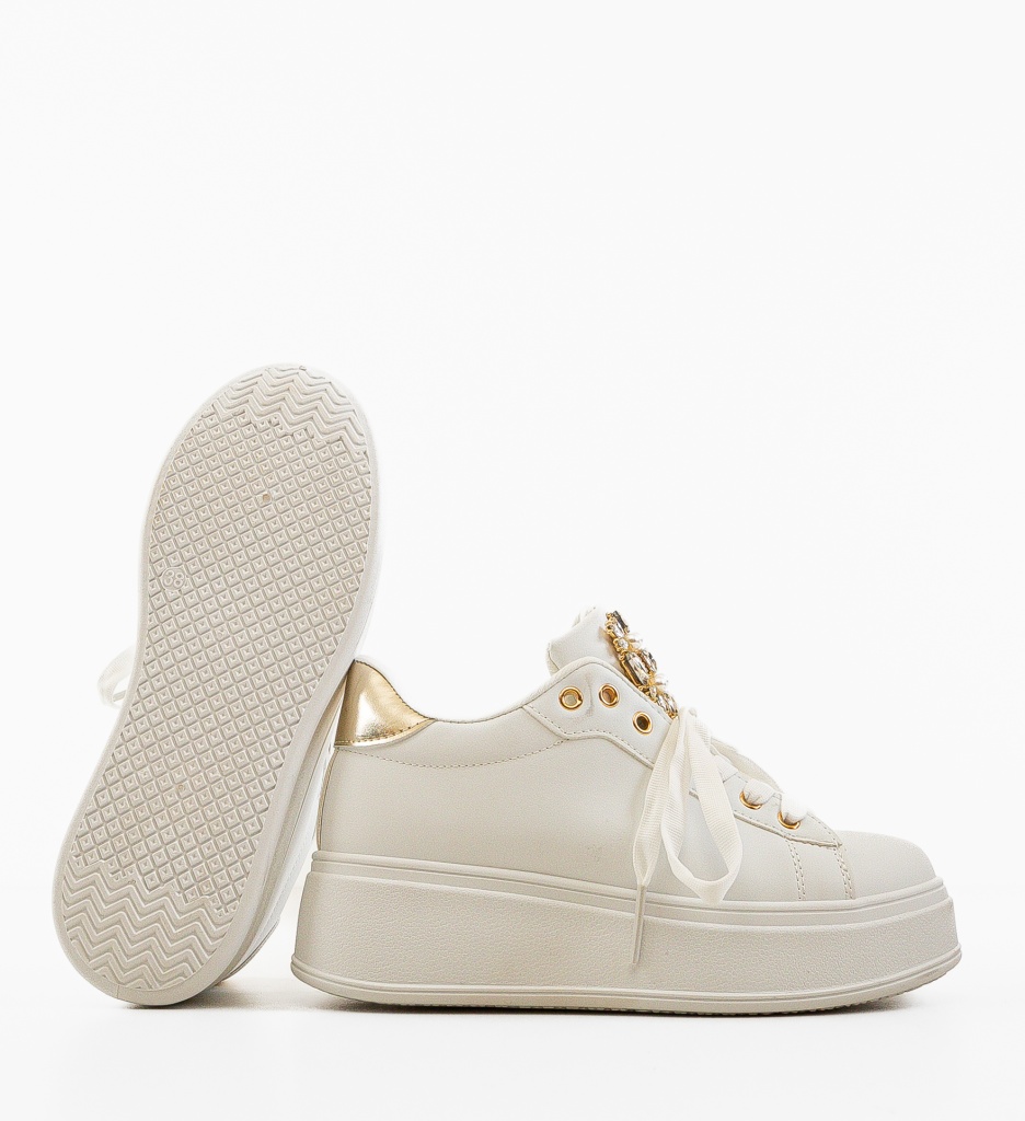 Sneakers Dama Tibby Aurii - Eleganță și Confort - imagine 5