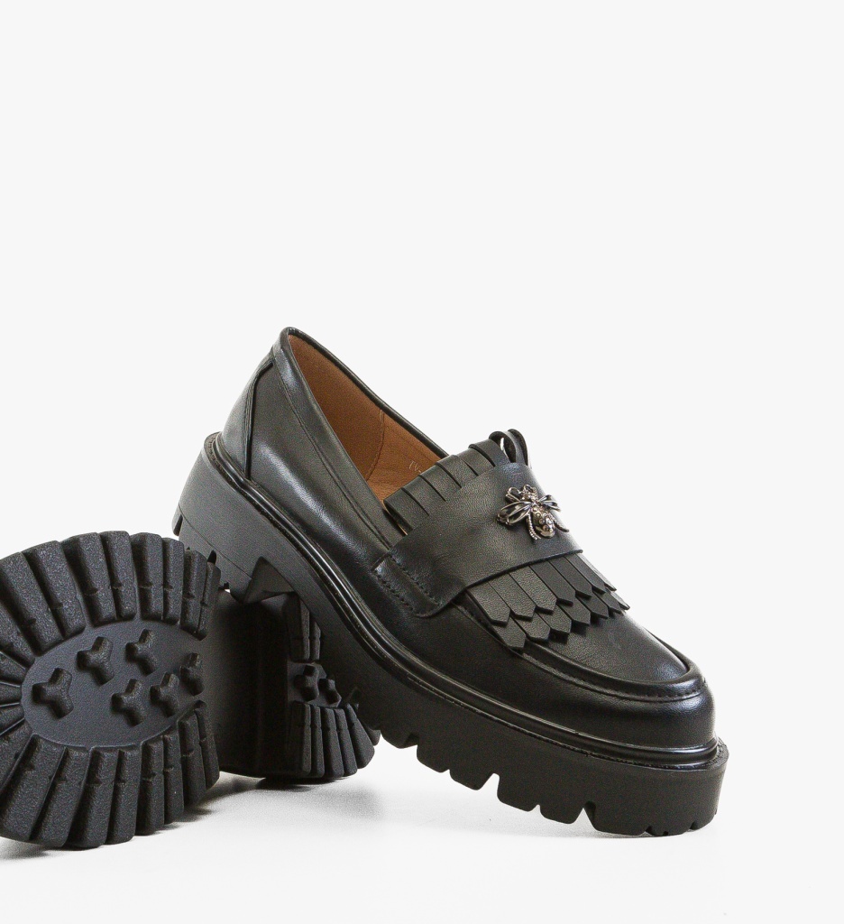 Pantofi Casual Trevy Negri 2 - Confort Stilat - imagine 2