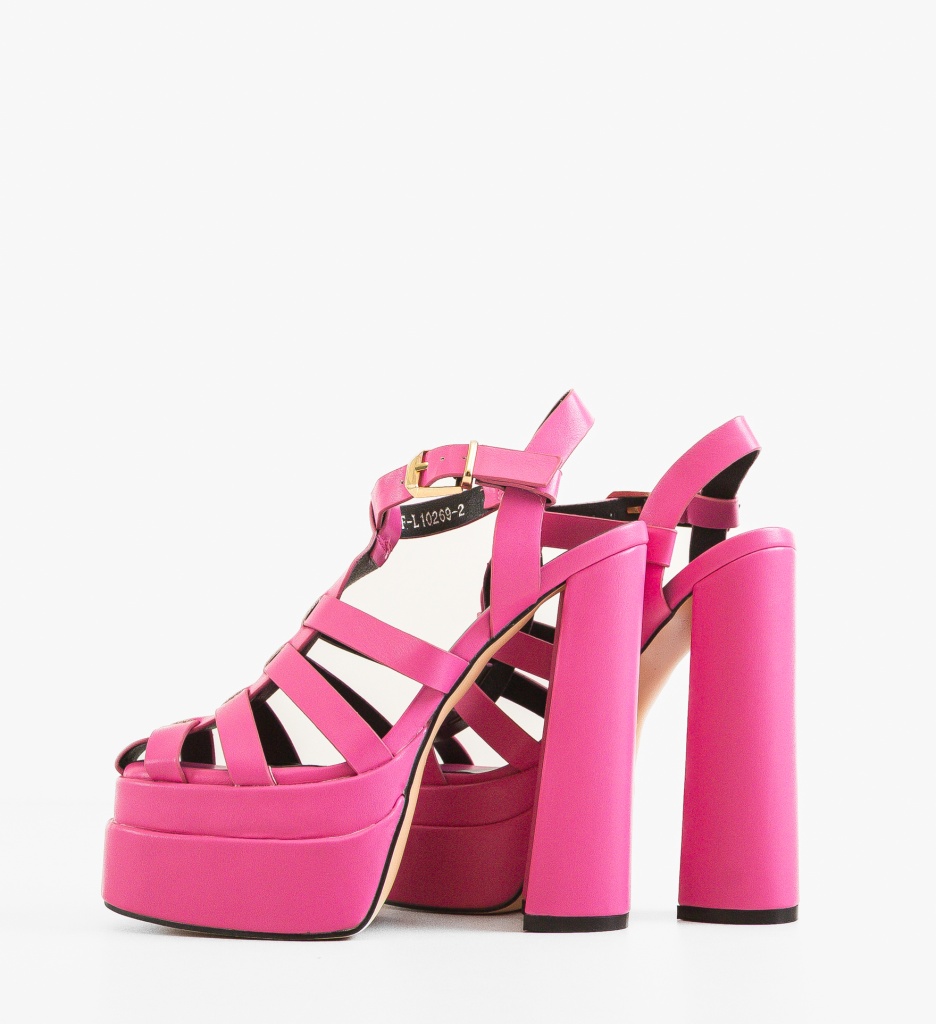 Sandale Brett Fuchsia - Eleganță și Stil - imagine 3