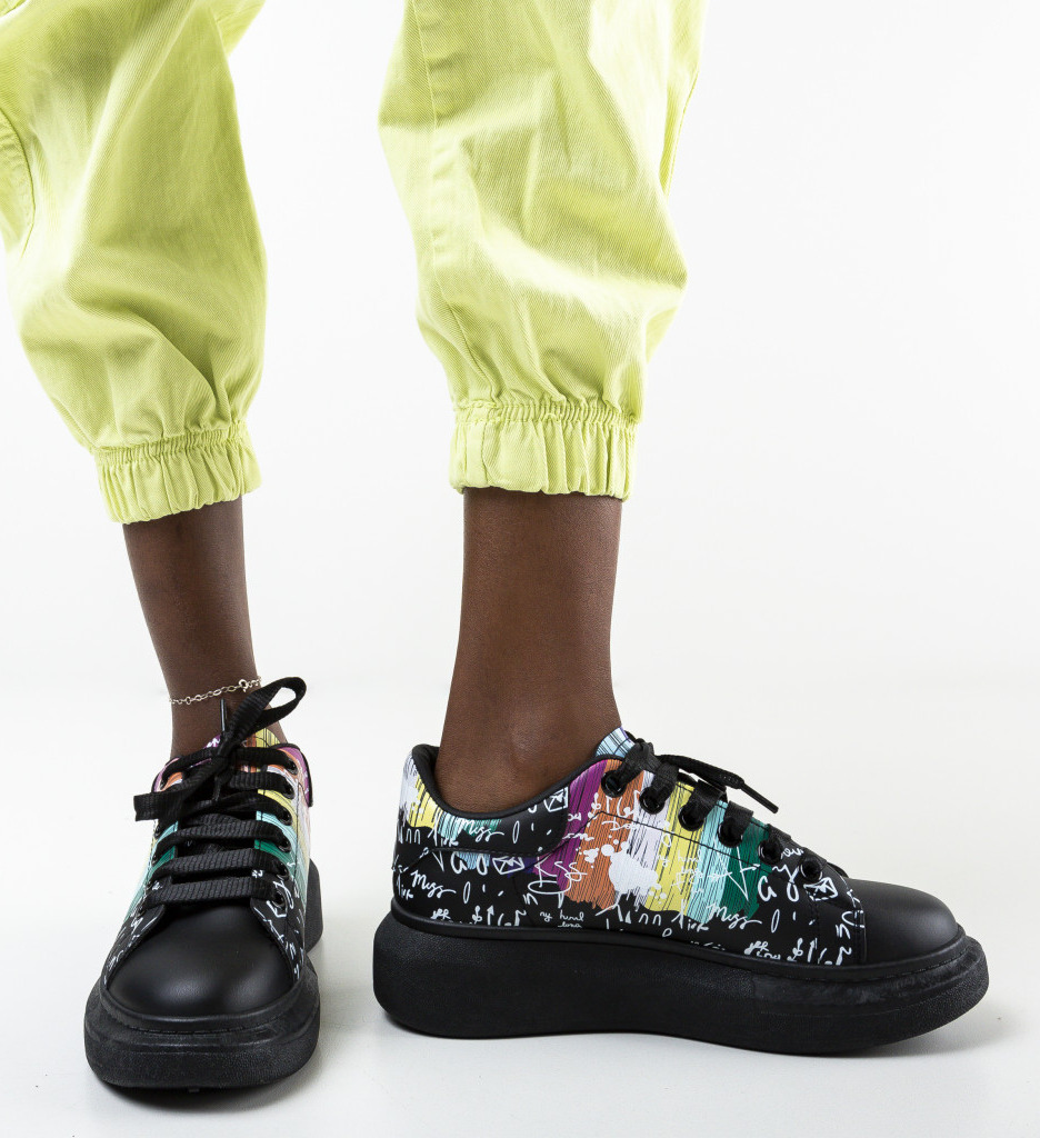 Pantofi Sport Ebona Negri | Confort și Versatilitate - imagine 3