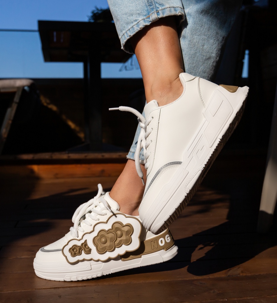 Sneakers Dama Jan Khaki - Confort și Stil - imagine 3