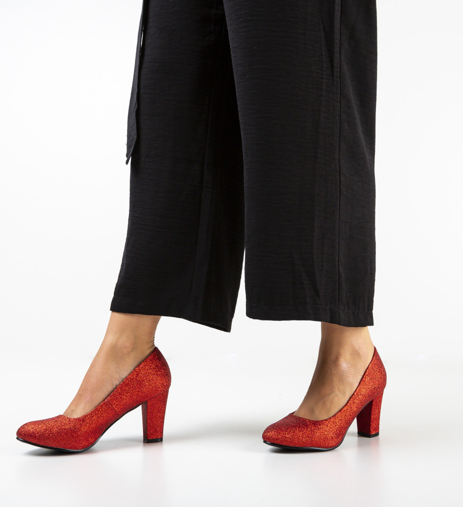 Pantofi cu Toc Rosii Esoum | Eleganță Asigurată - imagine 2