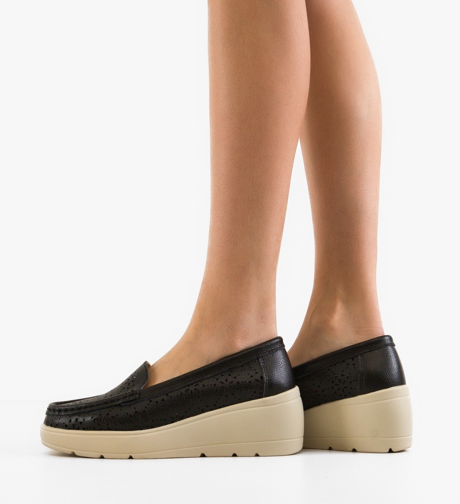 Platforme Myzy Negre - Confort și Stil Casual - imagine 2