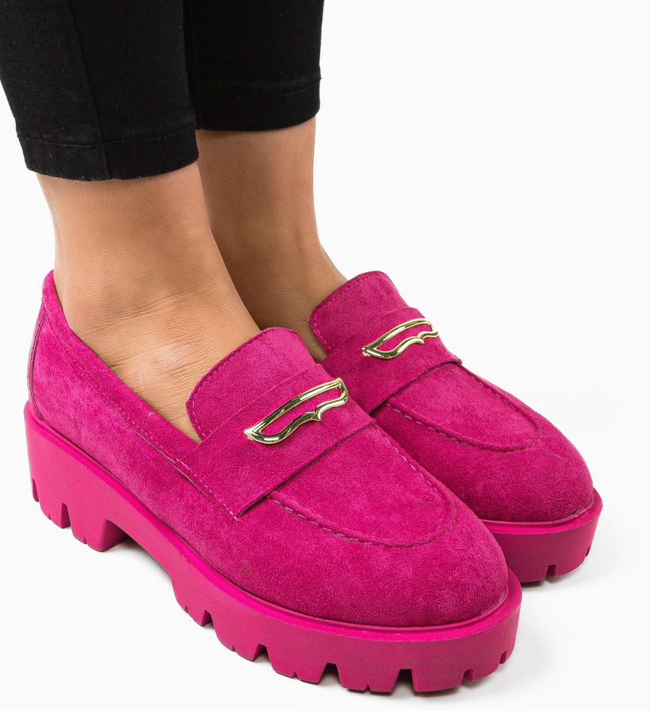 Pantofi Casual Beikrols Fuchsia - Confort și Stil - imagine 5