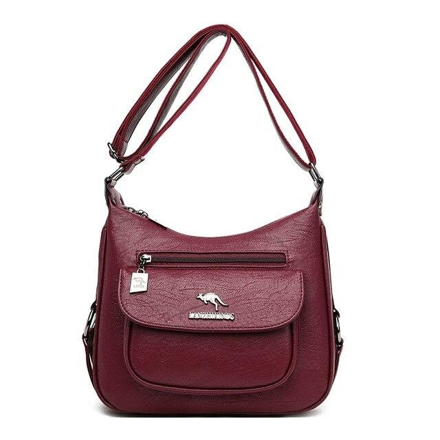 Geanta dama Raissa GT988 bordo, 20 x 29 x 8 cm