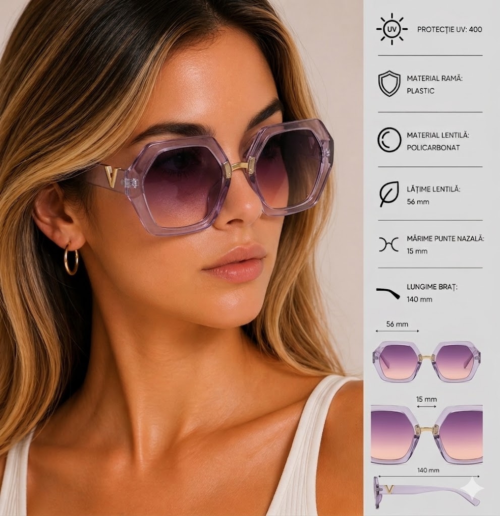 Ochelari de Soare Femei Picadili cu Protecție UV - imagine 4
