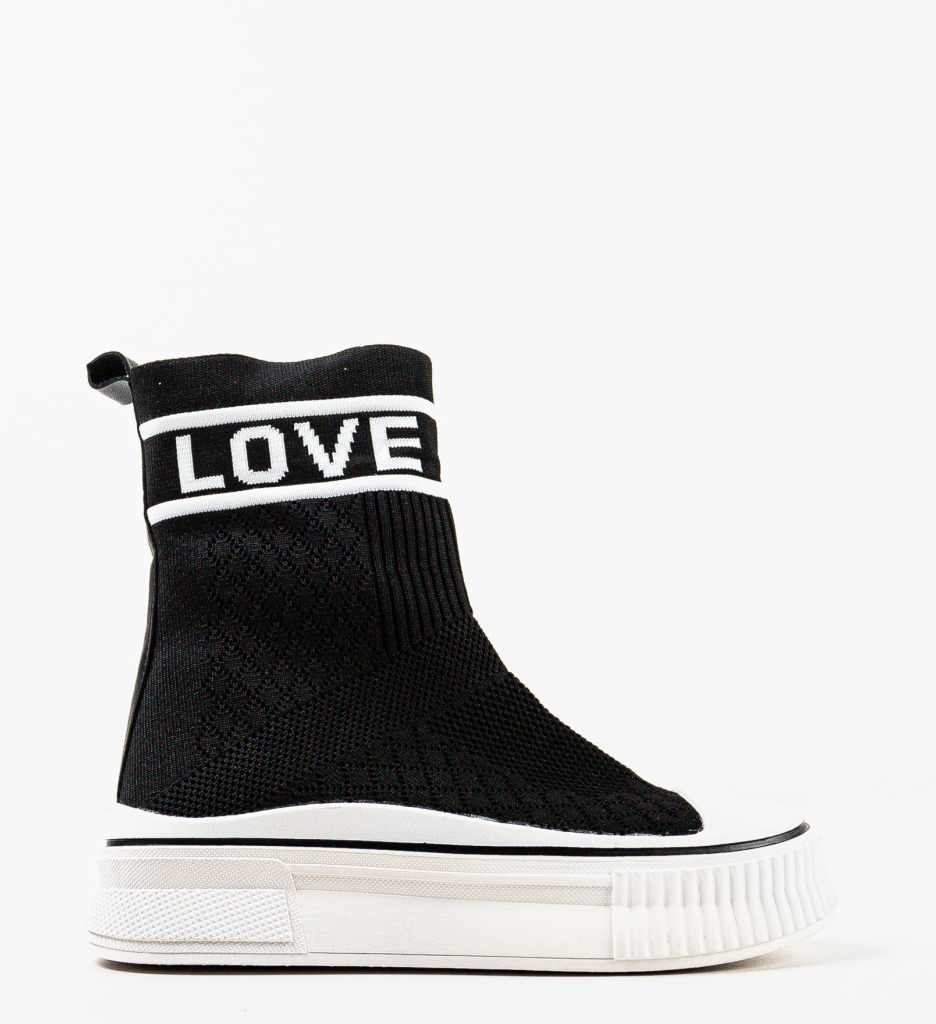 Sneakers Dama Loveest Negri - Confort și Stil - imagine 5