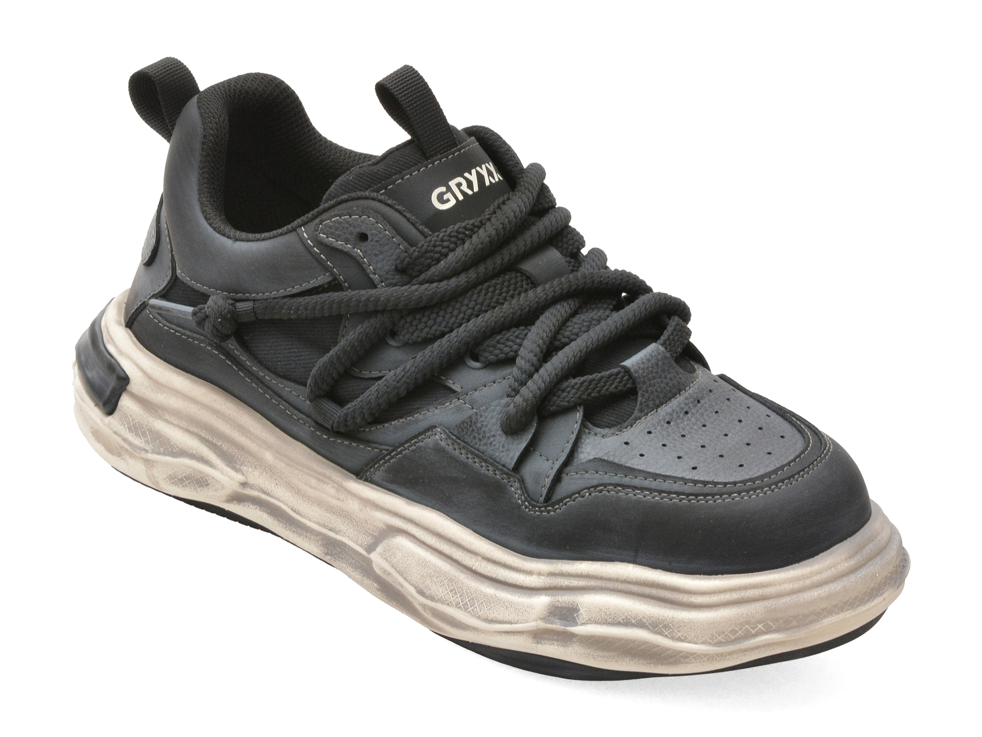 Pantofi Sport Gryxx Negri din Piele Naturală