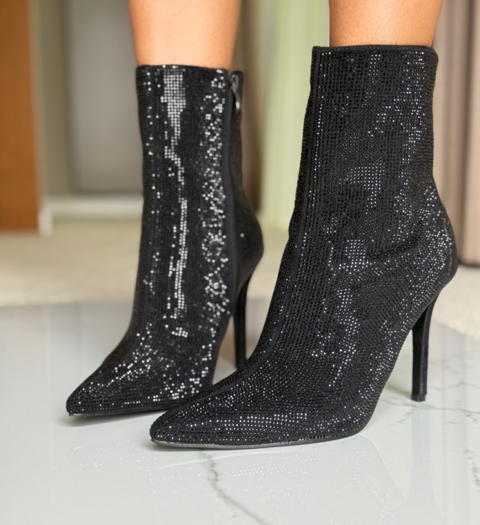 Botine Dama Fatma Negre - Eleganță și Confort