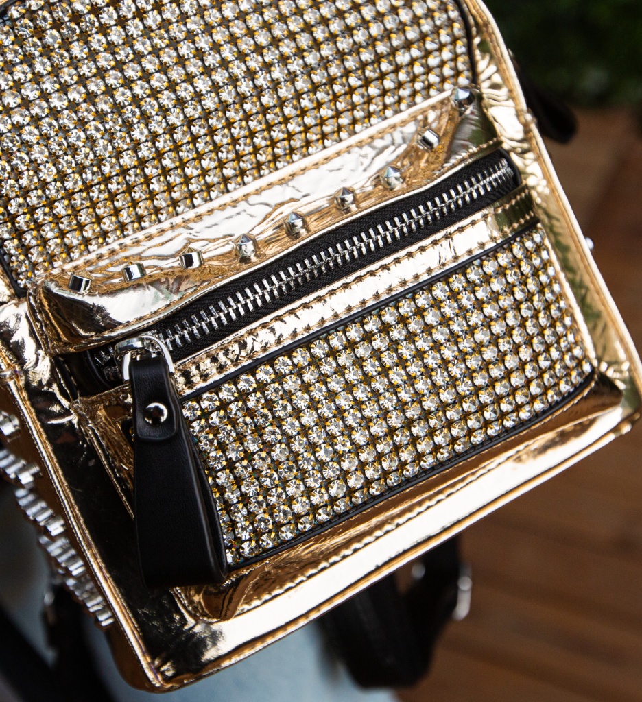 Rucsac Lakreko Auriu Elegant | Stil Modern - imagine 4