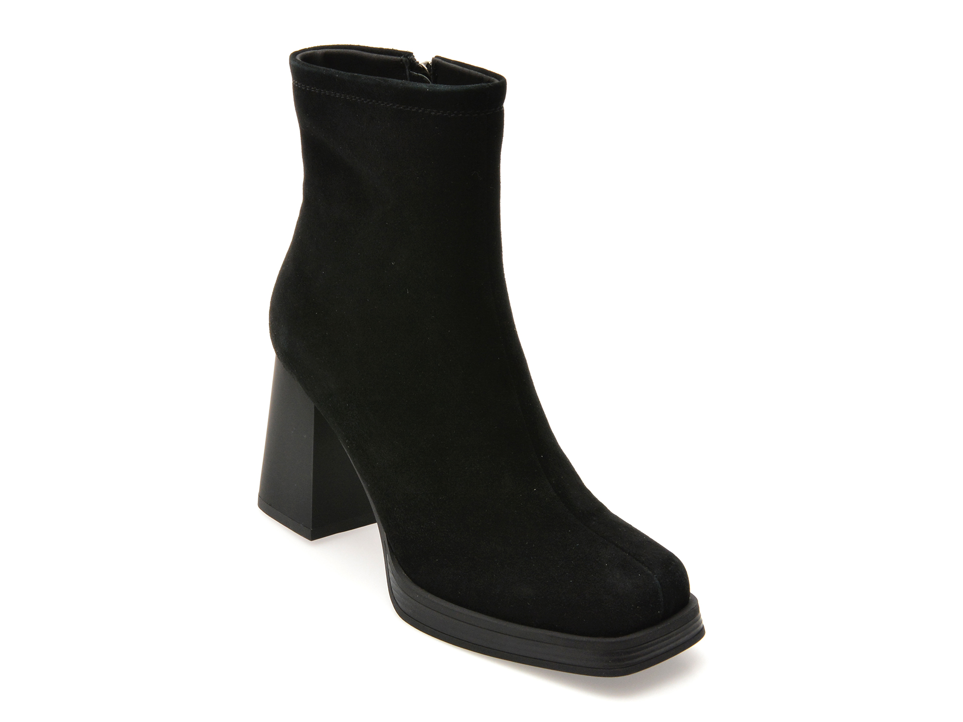 Botine Flavia Passini Negre Piele Întoarsă