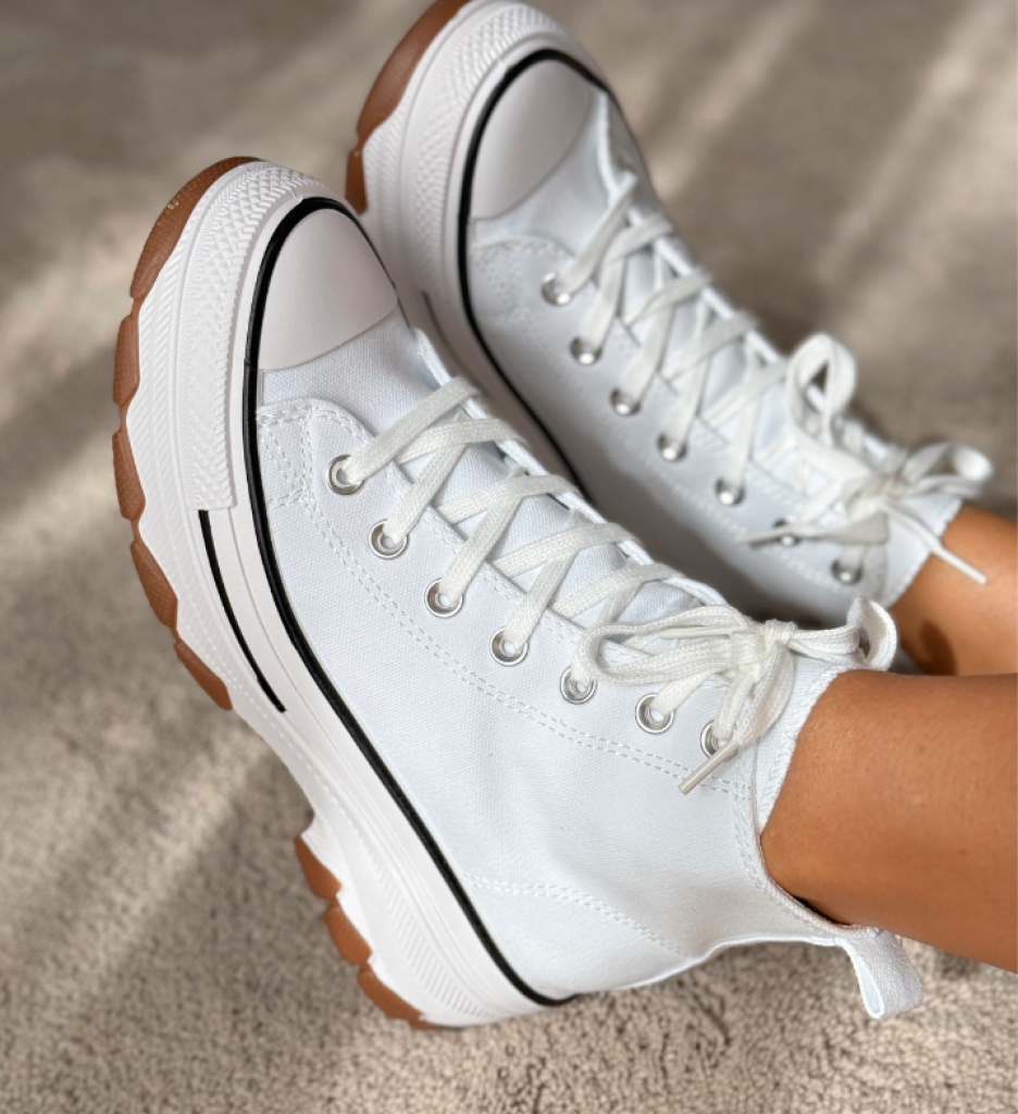 Sneakers Dama Fedaz Albi - Confort și Stil - imagine 3