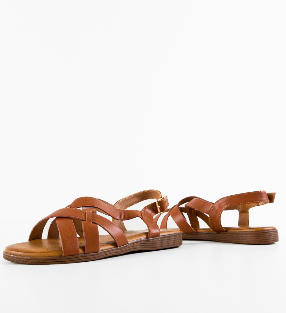 Sandale Dama Kham Camel - Confort și Eleganță - imagine 8
