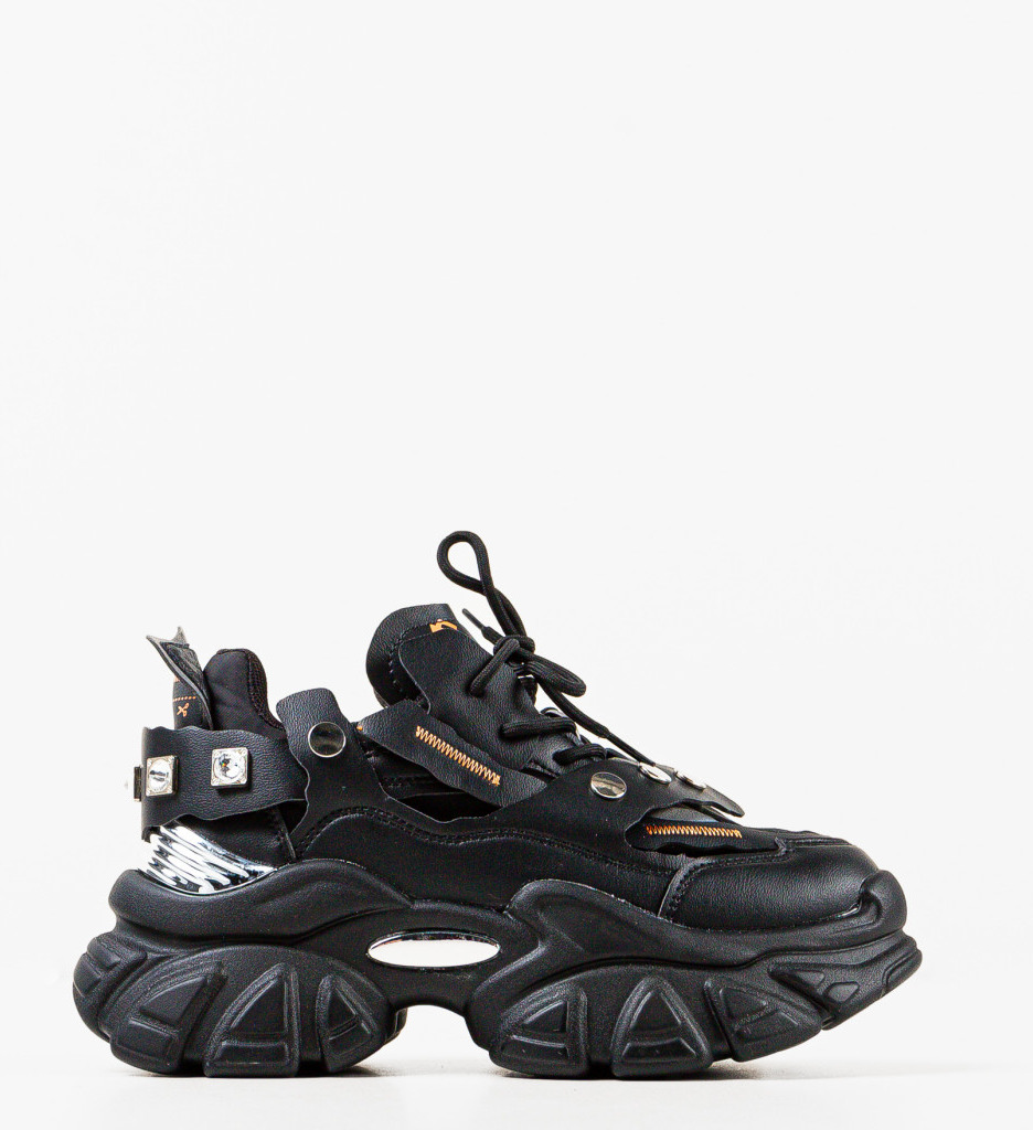 Sneakers dama Opening Negri - Confort & Stil - imagine 3