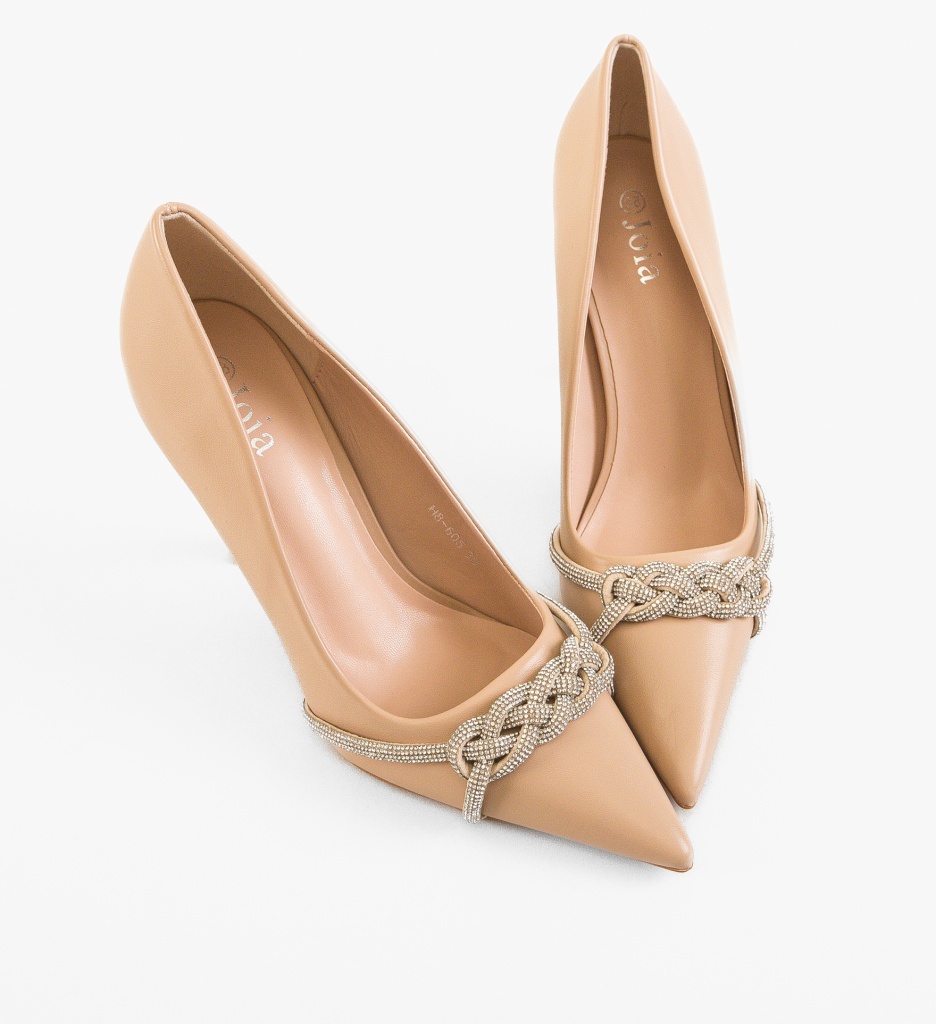 Pantofi Stiletto Nude Abrams - Eleganță Absolută - imagine 5